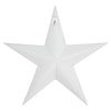 Faceted Metal Star White Wall Hanging 12x12