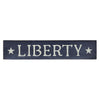 Navy Liberty Wooden Sign 3x14