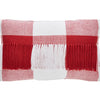 Annie Red Check Fringed Pillow 14x22 - The Village Country Store 