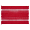 Arendal Red Stripe Placemat Set of 2 Fringed 13x19 - The Village Country Store 