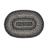 Sawyer Mill Black White Jute Oval Placemat 10x15 - The Village Country Store 