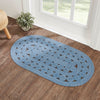 Celeste Blended Blue Indoor/Outdoor Rug Oval 27x48 - The Village Country Store 