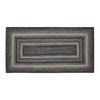 Sawyer Mill Black White Jute Rug Rect w/ Pad 36x72 - The Village Country Store 