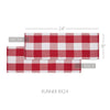 Annie Red Check Runner 8x24 - The Village Country Store 