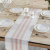 Antique White Stripe Coral Indoor/Outdoor Runner 12x48 - The Village Country Store 