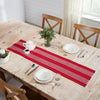 Arendal Red Stripe Runner Fringed 12x48 - The Village Country Store 