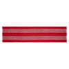 Arendal Red Stripe Runner Fringed 12x48 - The Village Country Store 