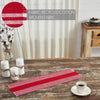 Arendal Red Stripe Runner Fringed 8x24 - The Village Country Store 