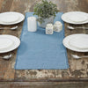 Burlap Blue Runner Fringed 12x36 - The Village Country Store 