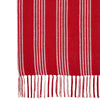Arendal Red Stripe Woven Throw 50x60 - The Village Country Store 