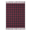 Cumberland Red Black Plaid Woven Throw 50x60 - The Village Country Store 