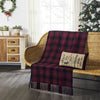 Cumberland Red Black Plaid Woven Throw 50x60 - The Village Country Store