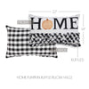 Annie Black Check Home Pumpkin Ruffle Pillow 14x22 - The Village Country Store 