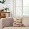 Gable Prim Christmas Blessings Pillow 12x12 - The Village Country Store 