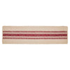 Yuletide Burlap Red Stripe Runner 12x48 - The Village Country Store 