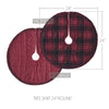Cumberland Red Black Plaid Tree Skirt 24 - The Village Country Store 
