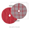 Gregor Plaid Tree Skirt 24 - The Village Country Store 