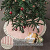 Sawyer Mill Red Ticking Stripe Tree Skirt 36 - The Village Country Store 