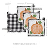 Annie Black Check Pumpkin Trivet 8x8 Set of 3 - The Village Country Store 