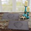 Sandy Grey Burlap Placemat Set of 6 12x18 - The Village Country Store 