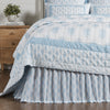 Avani Blue King Bed Skirt 78x80x16 - The Village Country Store 
