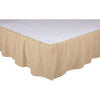 Burlap Vintage Ruffled King Bed Skirt 78x80x16 - The Village Country Store 