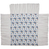 Annie Blue Floral Ruffled California King Coverlet 84x72+27 - The Village Country Store 