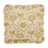Dorset Gold Floral Fabric Euro Sham 26x26 - The Village Country Store 