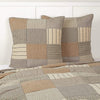 Sawyer Mill Charcoal Quilted Euro Sham 26x26 - The Village Country Store 