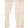 Annie Buffalo Tan Check Short Panel Set of 2 63x36 - The Village Country Store 