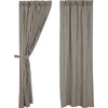 Ashmont Ticking Stripe Panel Set of 2 84x40 - The Village Country Store 
