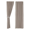 Sawyer Mill Charcoal Ticking Stripe Panel Set of 2 96x50 - The Village Country Store 