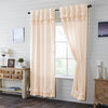 Simple Life Flax Natural Ruffled Panel Set of 2 96x40 - The Village Country Store 
