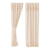Simple Life Flax Natural Ruffled Panel Set of 2 96x40 - The Village Country Store 
