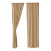 Tobacco Cloth Khaki Panel Set of 2 96x40 - The Village Country Store 