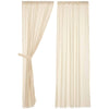 Tobacco Cloth Natural Panel Fringed Set of 2 84x40 - The Village Country Store 