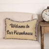 Ashmont Burlap Vintage Welcome to Our Farmhouse Pillow 14x22 - The Village Country Store 