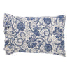 Dorset Navy Floral Ruffled Standard Pillow Case Set of 2 21x26+4 - The Village Country Store 