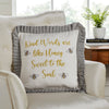 Embroidered Bee Honey Pillow 18x18 - The Village Country Store 