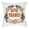 Wheat Plaid Give Thanks Pillow 18x18 - The Village Country Store 