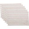 Charley Red Placemat Set of 6 12x18 - The Village Country Store 