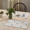 Embroidered Bee Placemat Set of 6 12x18 - The Village Country Store 