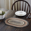 Sawyer Mill Charcoal Creme Jute Oval Placemat 12x18 - The Village Country Store 