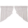 Annie Buffalo Grey Check Prairie Swag Set of 2 36x36x18 - The Village Country Store 