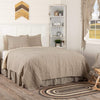 Sawyer Mill Charcoal Ticking Stripe California King Quilt Set - The Village Country Store 