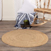Harlow Jute Rug 3ft Round - The Village Country Store 