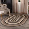 Sawyer Mill Charcoal Jute Rug Oval w/ Pad 60x96 - The Village Country Store 