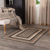 Sawyer Mill Charcoal Jute Rug Rect w/ Pad 48x72 - The Village Country Store 