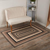 Sawyer Mill Charcoal Jute Rug Rect w/ Pad 48x72 - The Village Country Store 