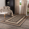 Sawyer Mill Charcoal Jute Rug Rect w/ Pad 60x96 - The Village Country Store 